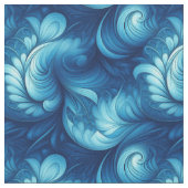 Blauwe fractale golven stof (Close Up)