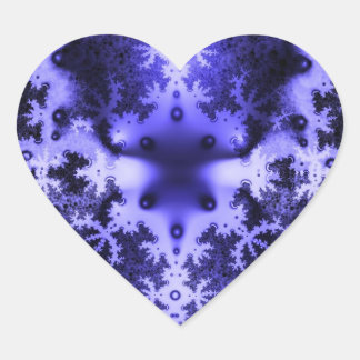 Blauwe fractale Stickers