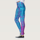 Blauwe frambozen leggings (Links)