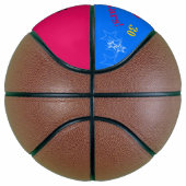 Blauwe frambozen Persoonlijke benaming Stars Baske Basketbal (Rechts)