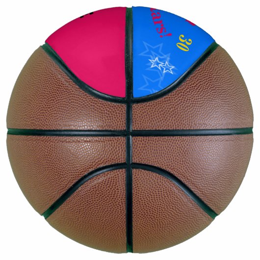 Blauwe frambozen Persoonlijke benaming Stars Baske Basketbal (Rechts)