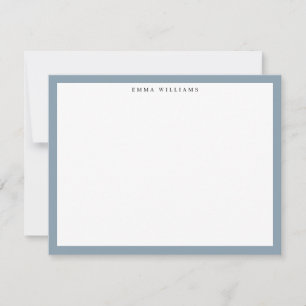 Blauwe Frame Notitiekaart Kaart