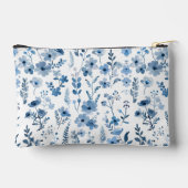 Blauwe Franse bloemen Etui (Achterkant)