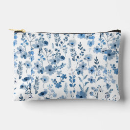 Blauwe Franse bloemen Etui