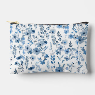 Blauwe Franse bloemen Etui
