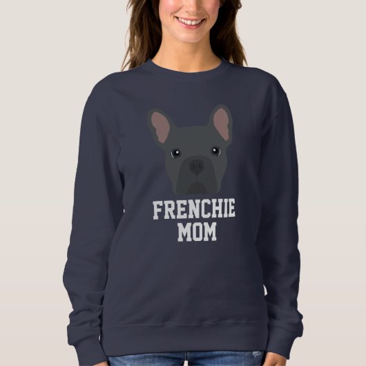 Blauwe Franse Hond Moeder Trui (Voorkant)