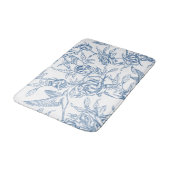 Blauwe Franse Toile Badmat (Gekanteld)