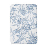 Blauwe Franse Toile Badmat (Voorkant Verticaal)