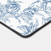 Blauwe Franse Toile Bureaumat (Hoek)