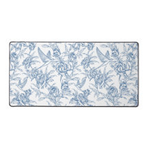 Blauwe Franse Toile de Jouy