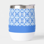 Blauwe Franse Toile-patroonnaam (Links)