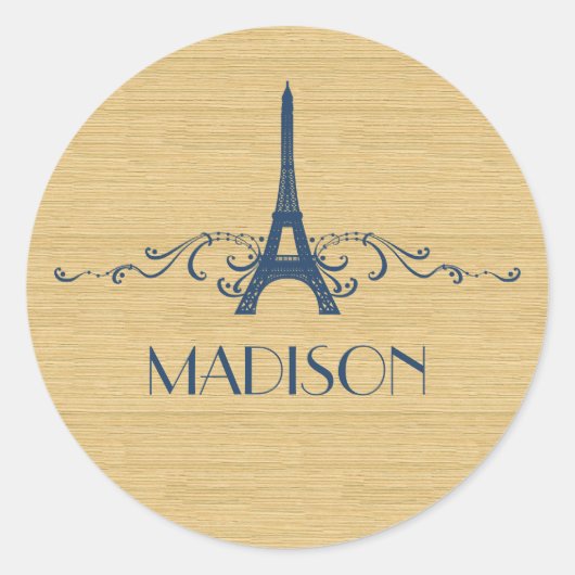 Blauwe Franse Vlaamse Stickers (Voorkant)