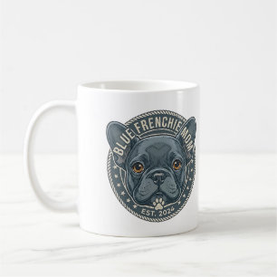 Blauwe Frenchie Moeder Vintage Franse Bulldog Ontw Koffiemok