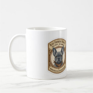 Blauwe Frenchie Roast Vintage Franse Bulldog Koffi Koffiemok