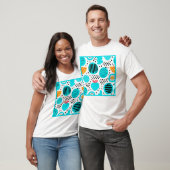 Blauwe fruitpatronen Kunst schilderen. Nu kopen T-shirt (Unisex)