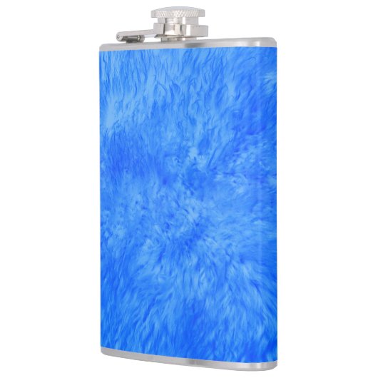 Blauwe Fur Frenzy Flask Heupfles (Links)