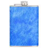 Blauwe Fur Frenzy Flask Heupfles (Voorkant)