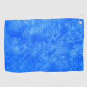 Blauwe Fur Frenzy Golf Handdoek (Horizontaal)