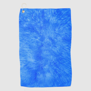 Blauwe Fur Frenzy Golf Handdoek