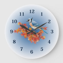 Blauwe Gaai in herfstkleuren Grote Klok
