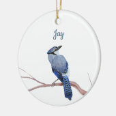 Blauwe Gaai Keramisch Ornament (Links)
