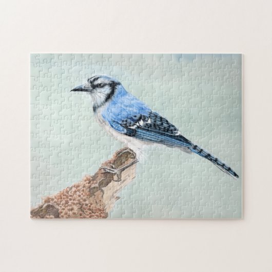 Blauwe Gaai Legpuzzel (Horizontaal)