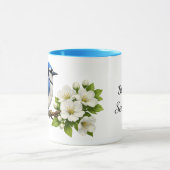 Blauwe Gaai met Witte Bloesems Mok (Midden)