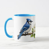 Blauwe Gaai met Witte Bloesems Mok (Links)