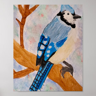 Blauwe Gaai Poster