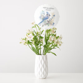 Blauwe Gaai Vogel Lente Gelukkige 40e Verjaardag Ballon