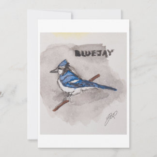 Blauwe Gaai Wenskaart Kaart