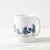 Blauwe Gaaien Koffiemok (Voorkant rechts)