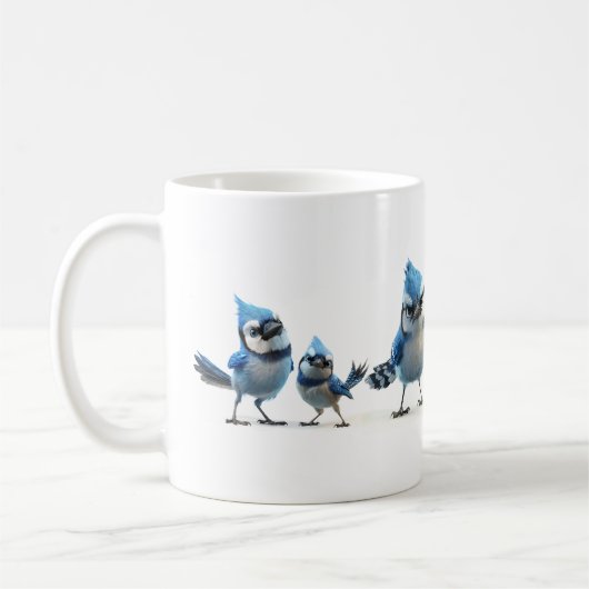Blauwe Gaaien Koffiemok (Links)
