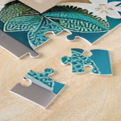 Blauwe Gaaien Papier Kunst Legpuzzel (Zijkant)