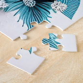 Blauwe Gaaien Papier Kunst Legpuzzel (Zijkant)