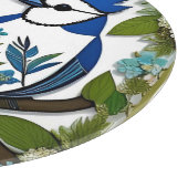 Blauwe Gaaien Papier Kunst Snijplank (Hoek)