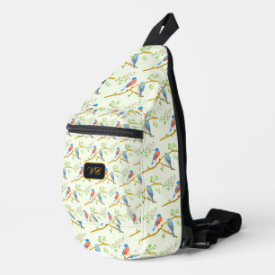 Blauwe gaaien sling bag