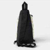 Blauwe gaaien sling bag (Achterkant)