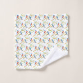 Blauwe gaaien zijn niet de enige vogels met een he bad handdoek (Wasdoekje)