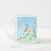 Blauwe gaaien zijn niet de enige vogels met een he matglas koffiemok (Links)