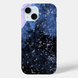 Blauwe Galaxy iPhone hoes | ruimte esthetische cov