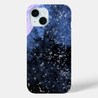 Blauwe Galaxy iPhone hoes | ruimte esthetische cov