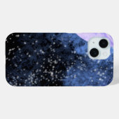 Blauwe Galaxy iPhone hoes | ruimte esthetische cov (Achterkant (horizontaal))