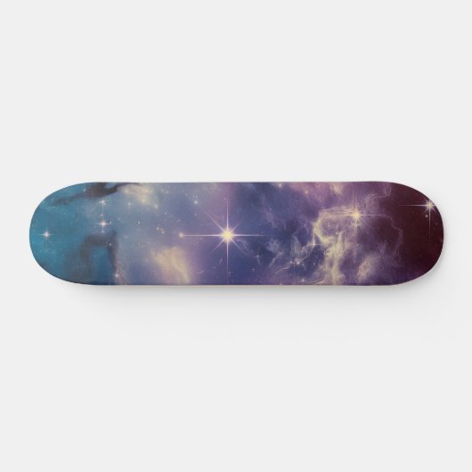 Blauwe galaxy Nebula Persoonlijk Skateboard (Horizontaal)