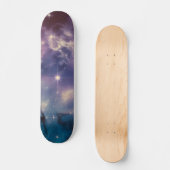Blauwe galaxy Nebula Persoonlijk Skateboard (Voorkant)