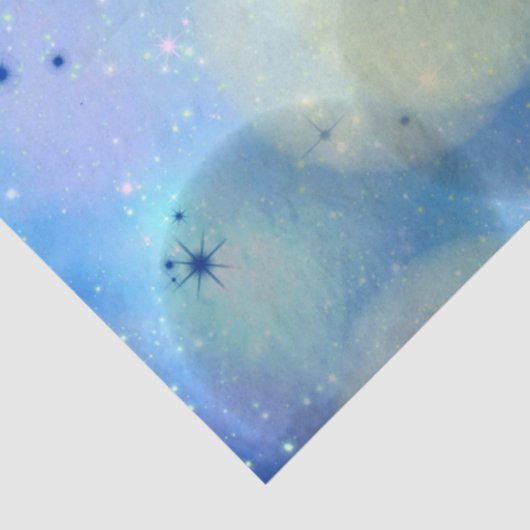 Blauwe Galaxy-serie ontwerp 1 Tissuepapier (Detail)