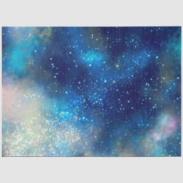 Blauwe Galaxy-serie ontwerp 4 Tissuepapier