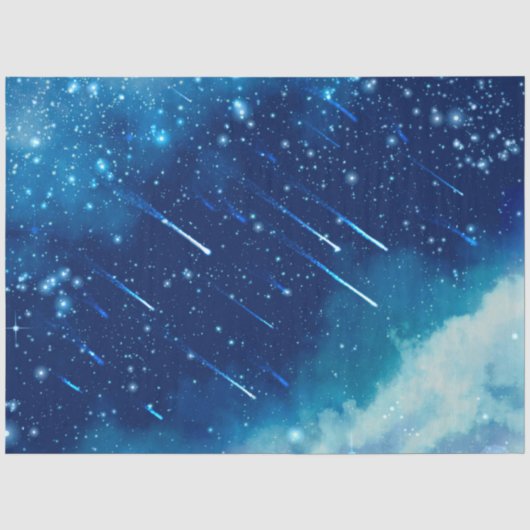 Blauwe Galaxy Serie Ontwerp 6 Tissuepapier (Voorkant)