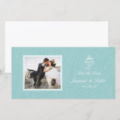 Blauwe Ganesha-foto save the date-kaarten Save The Date (Voorkant / Achterkant)