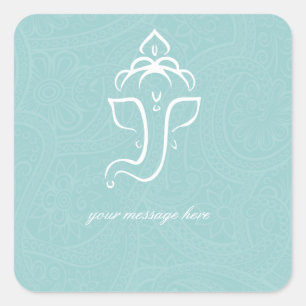 Blauwe Ganesha Stickers